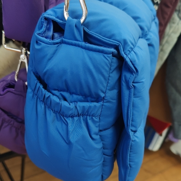 Blue Quilted Men's Bag - Picture 6 of 6